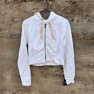 NWT Champion White Zip-Up Hoodie